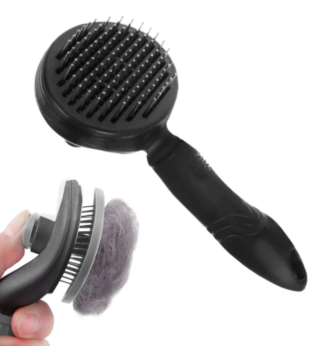 Self-Cleaning dog brush